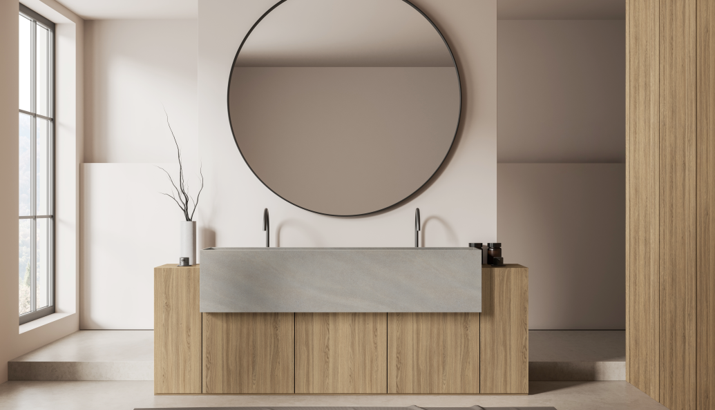 В интерьере