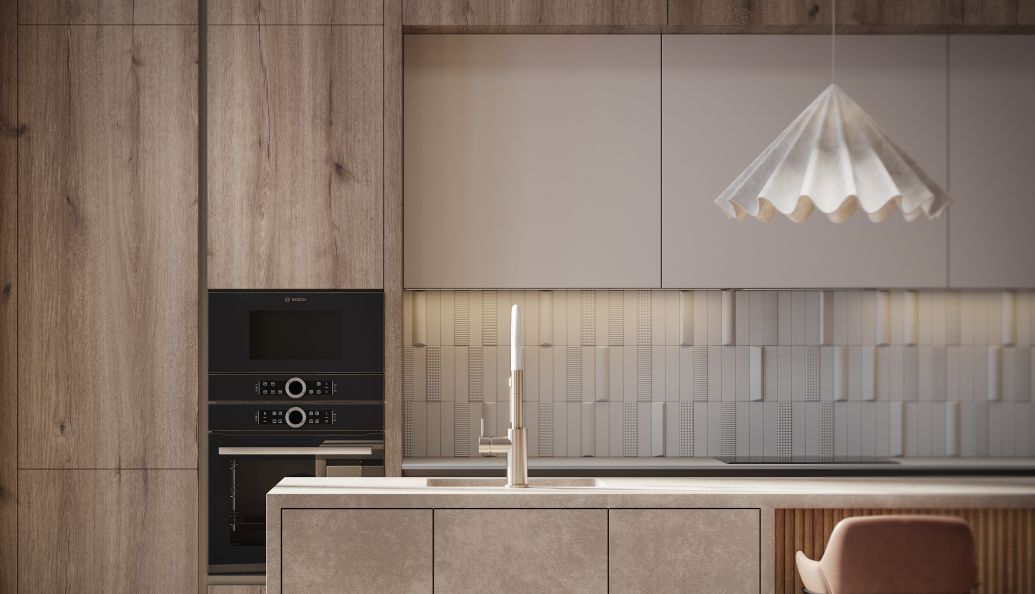 В интерьере