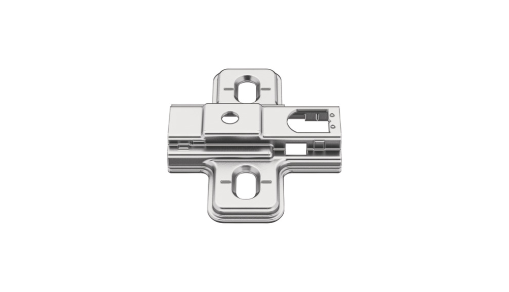 Монтажная планка без 3D, шуруп, H=2, никель, Metalla HAFELE