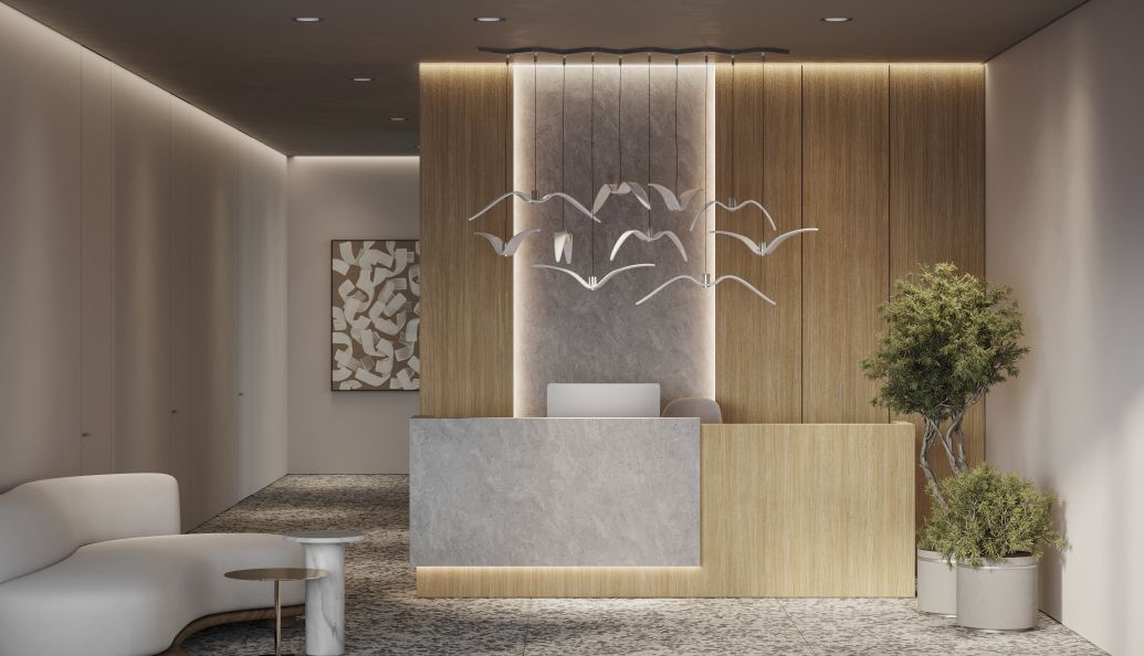 В интерьере