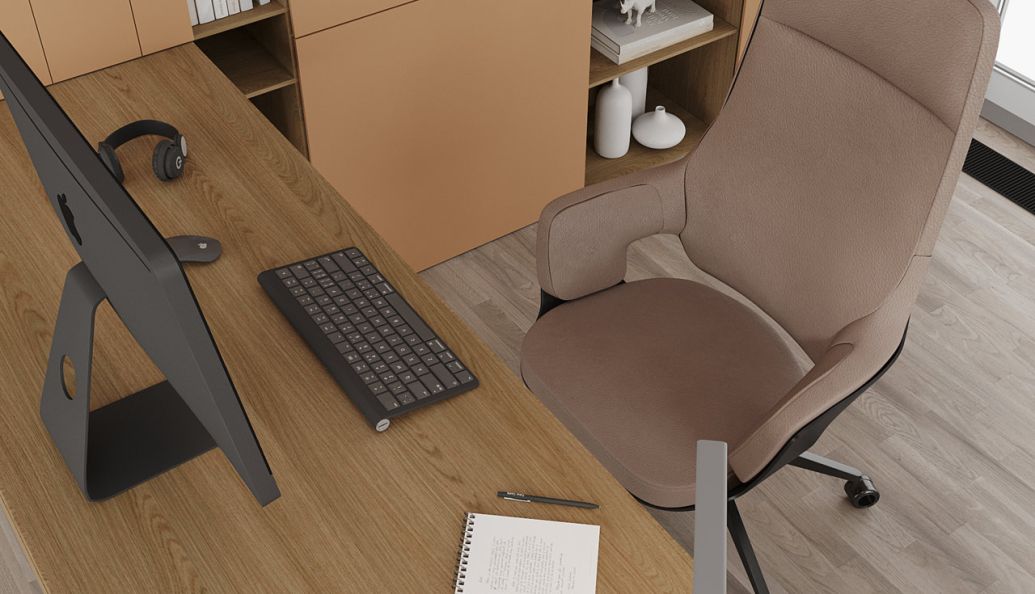 В интерьере